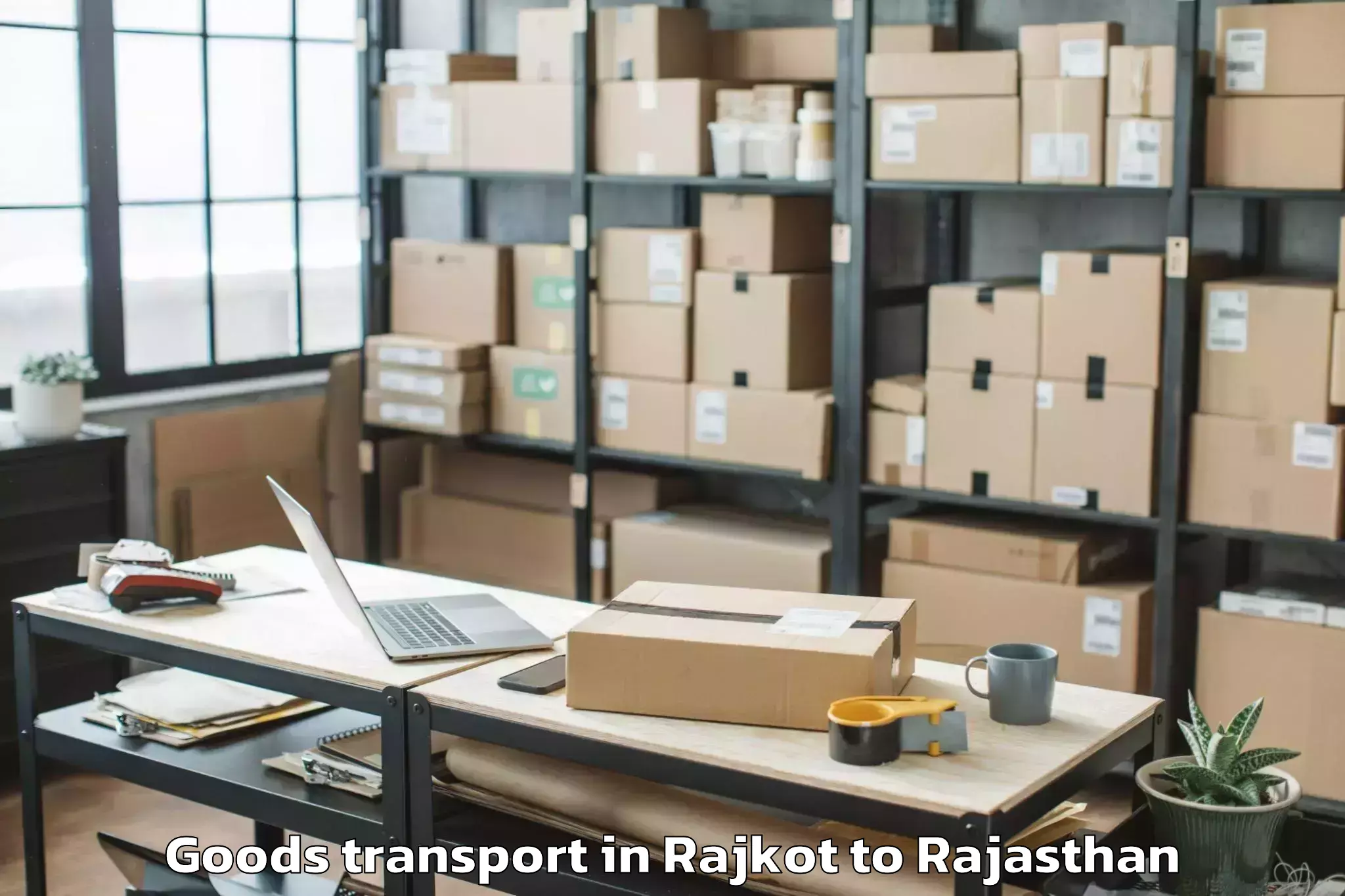 Expert Rajkot to Khetri Goods Transport